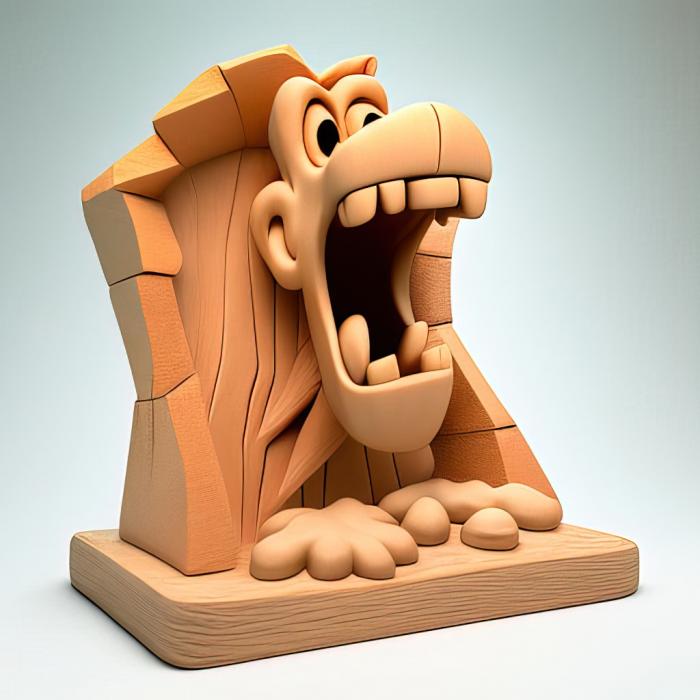 نموذج ثلاثي الأبعاد لآلة CNC ألعاب st The Flintstones مفاجأة في لعبة Dinosaur Peak